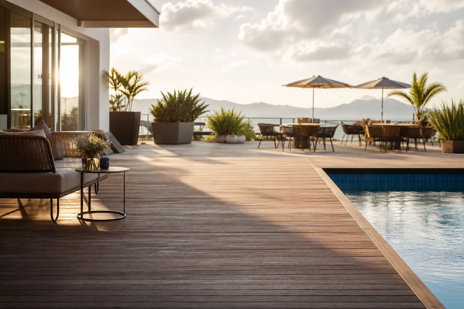 Nivelamento de terrenos: unindo a área da piscina ao deck existente